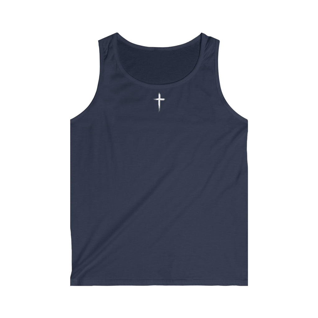 Men's Small Cross Design Tank Top