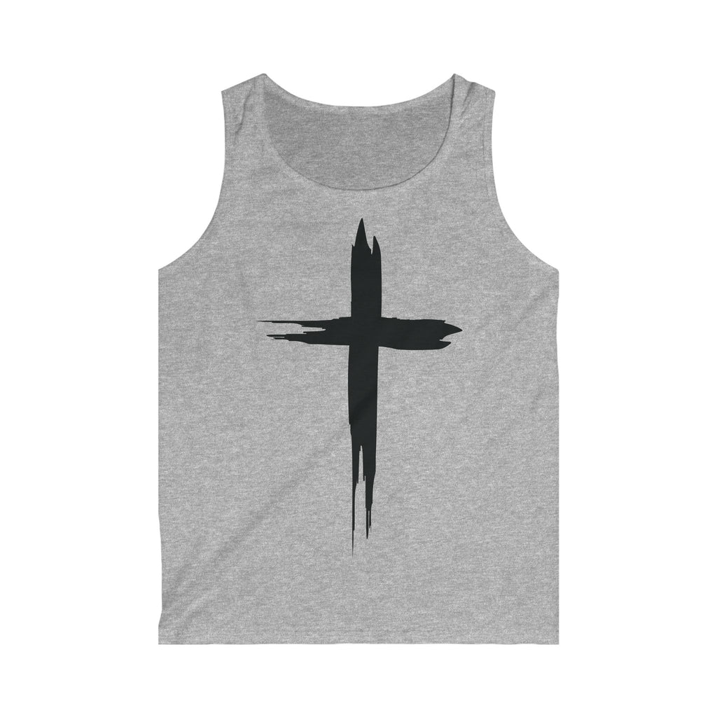 Men's Cross Design Tank Top
