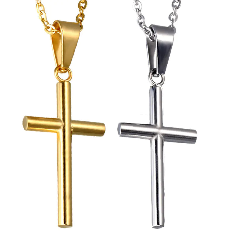 Stainless Steel Christian Cross Necklace Pendant
