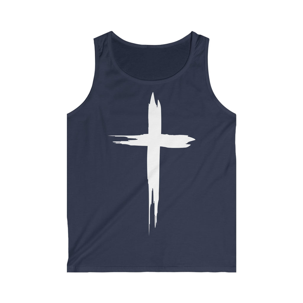 Men's Cross Design Tank Top