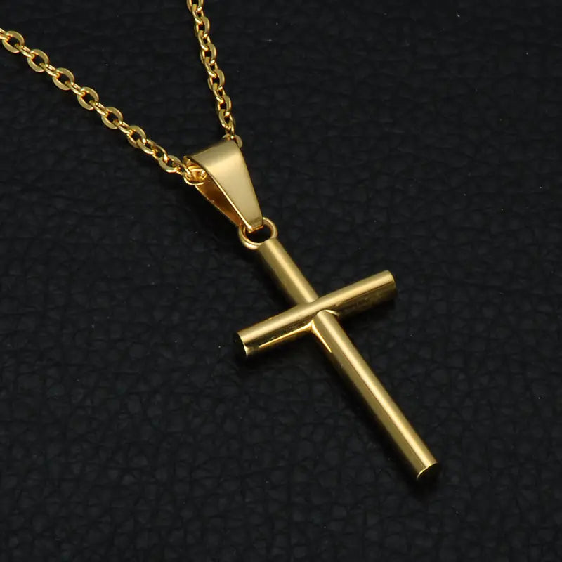 Stainless Steel Christian Cross Necklace Pendant