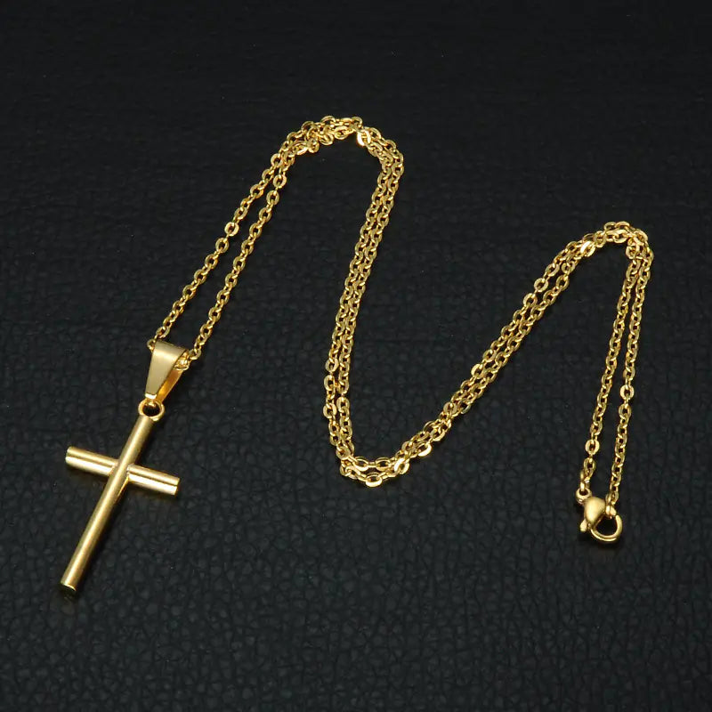Stainless Steel Christian Cross Necklace Pendant