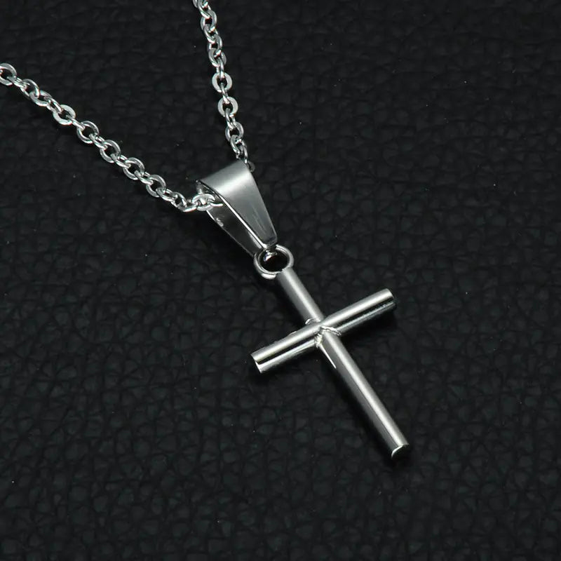Stainless Steel Christian Cross Necklace Pendant